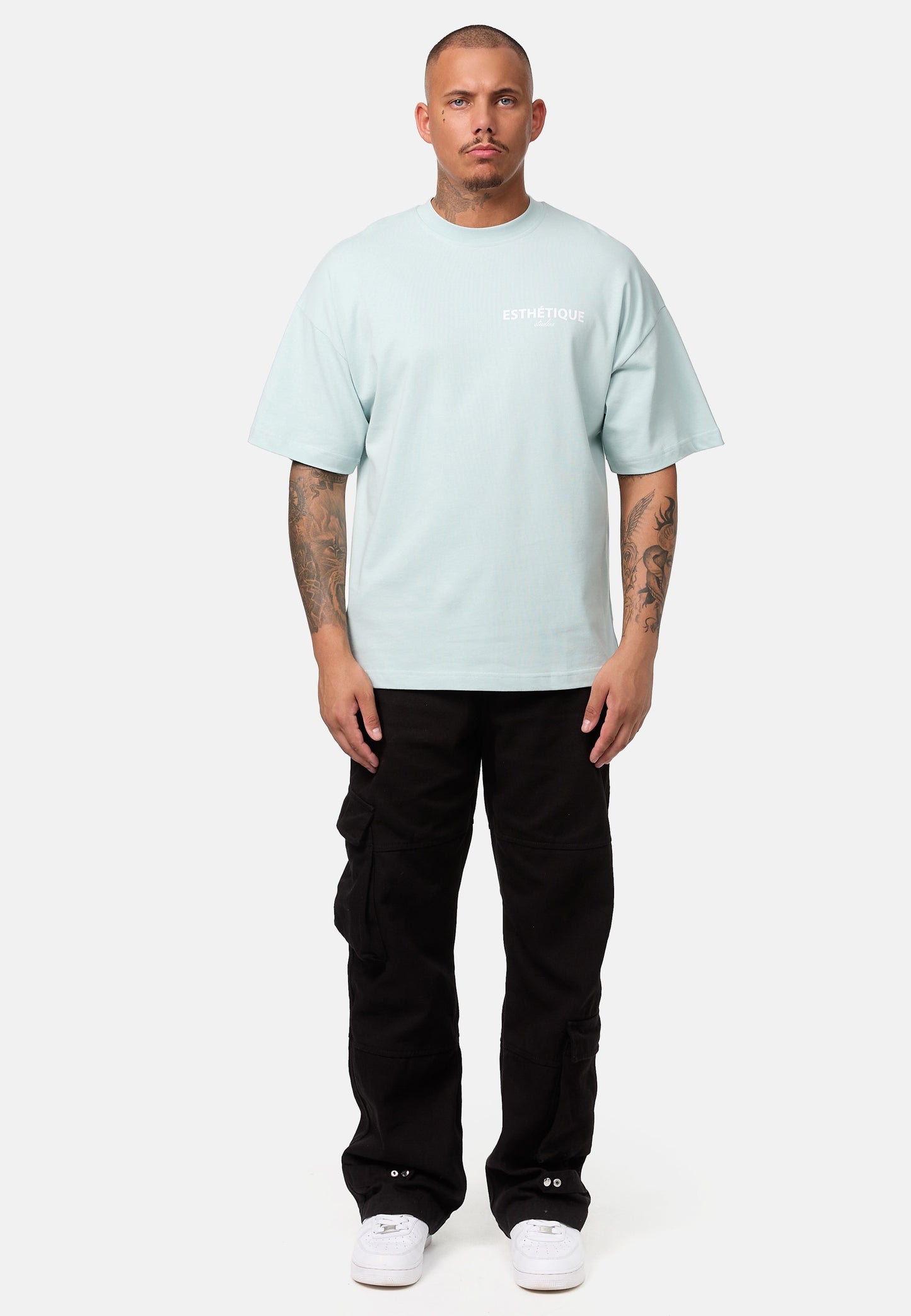 HEAVYWEIGHT TEE COLD BLUE